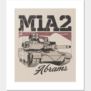 M1A2 Abrams - American Desert Storm Tank Posters and Art